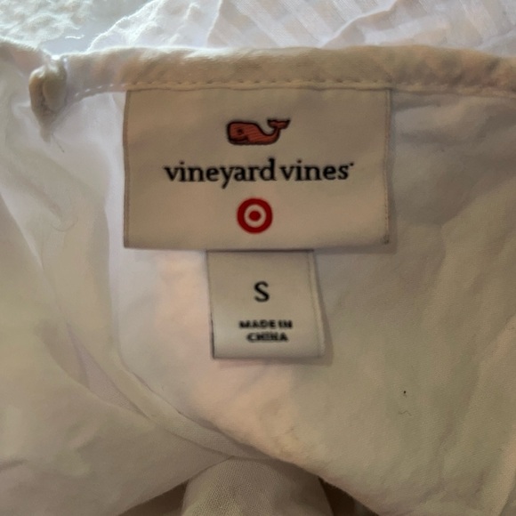 Vineyard Vines for Target Women’s White Seersucker Sleeveless Ruffle Sundress S - Picture 13 of 16